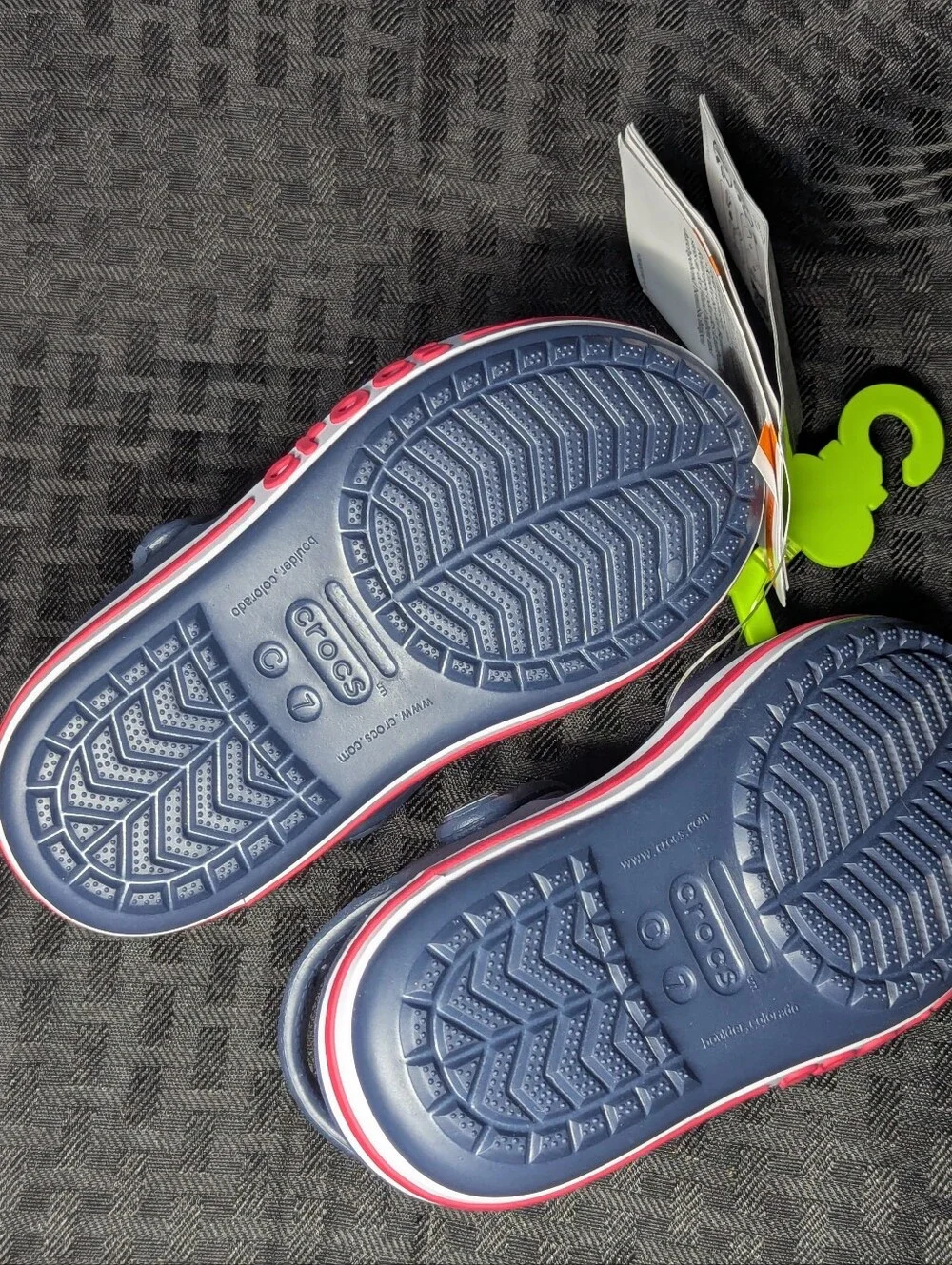 Navy Blue CROCS Bayaband Sandals.